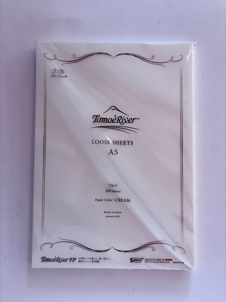 TOMOE RIVER LOOSE SHEETS | A4 CREAM #SR-A5P-C