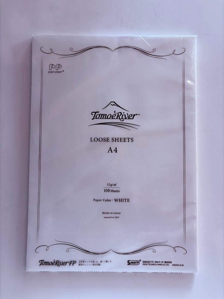 TOMOE RIVER  LOOSE SHEETS | A4 WHITE #SR-A4P-W