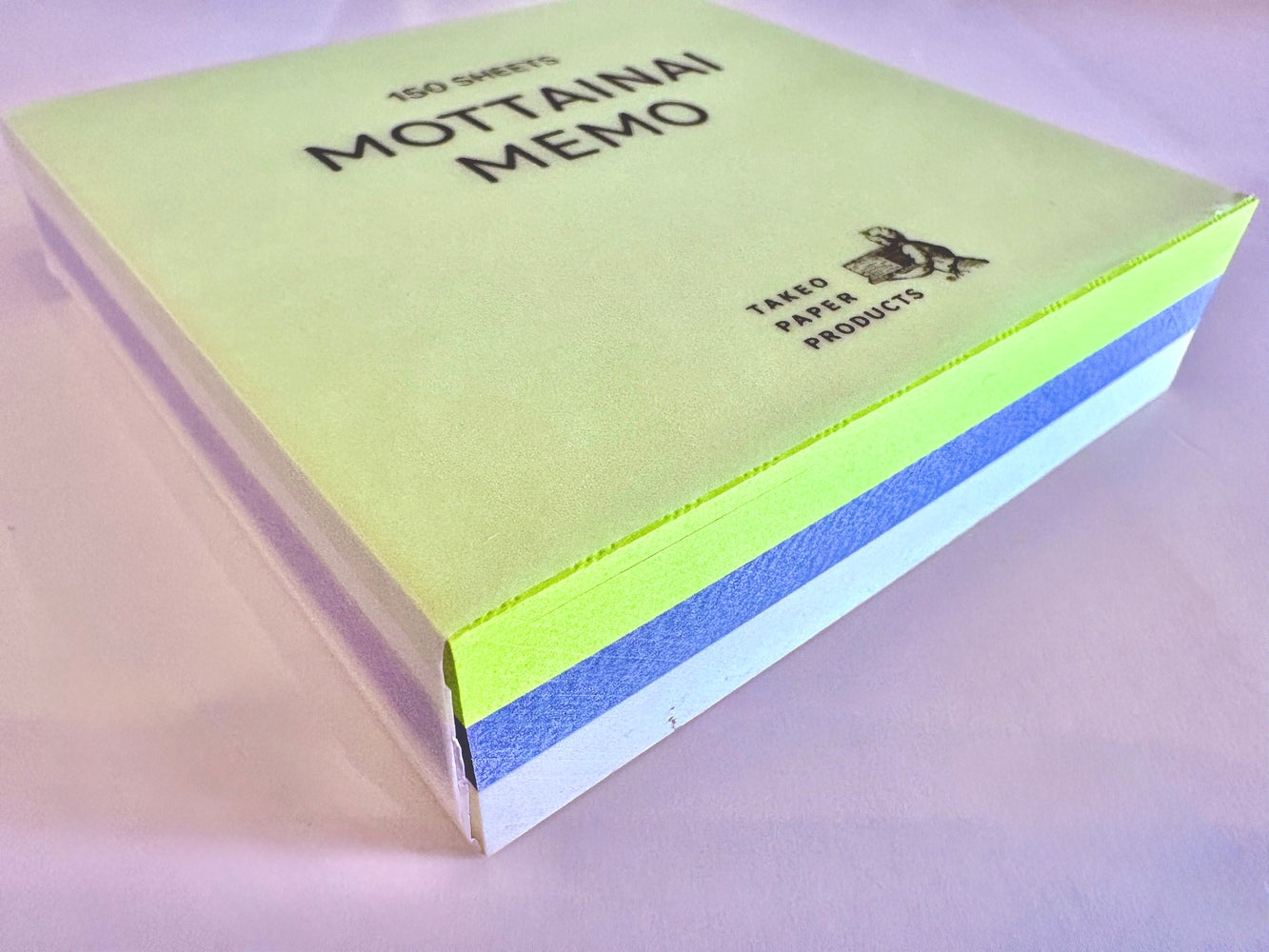 TAKEO PAPER MOTTAINAI MEMO | LIME BLUE NATURAL #1748317