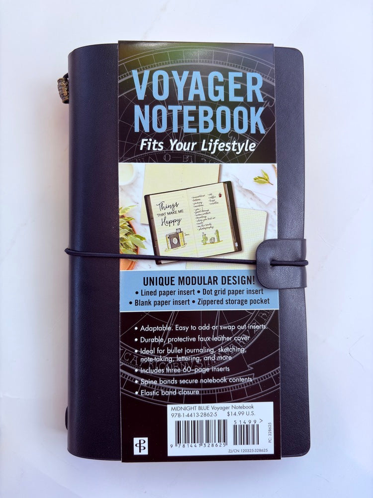 VOYAGER NOTEBOOK PETER PAUPER | MIDNIGHT BLUE #328625-2