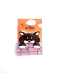 JITTOME CLIP | SHIBA BLACK DOG #S3627110