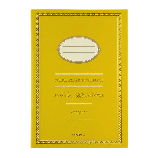 Lined Notebook | A5 Coloured Paper - YELLOW #15146-006