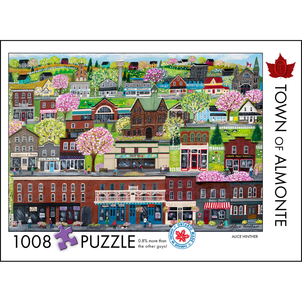 Puzzle 1008 PC | Alice Hinther: Town of Almonte #15-105