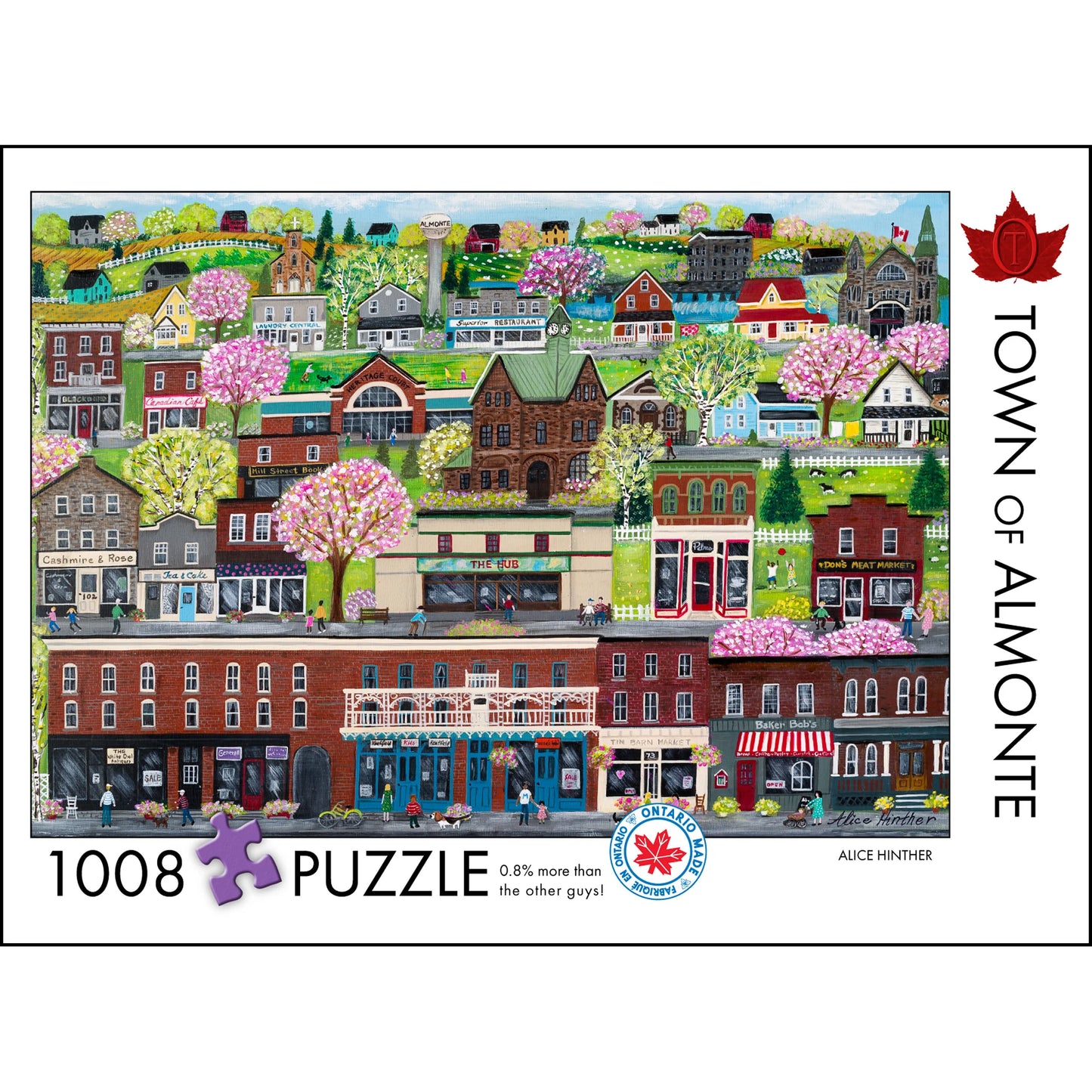 Puzzle 1008 PC | Alice Hinther: Town of Almonte #15-105