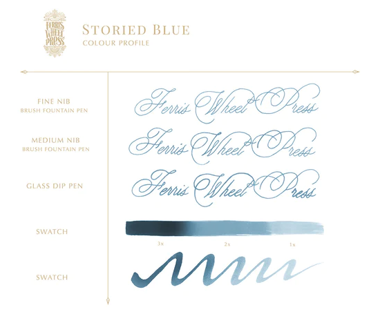 Bookshoppe Collection | 38 mL - STORIED BLUE #INK-38-SB