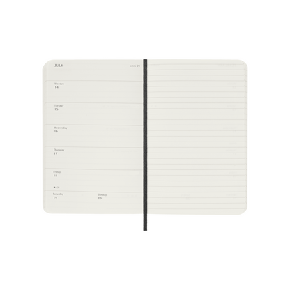 2025 Pocket Planner | WEEKLY Notebook Softcover - BLACK