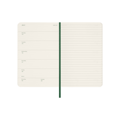 2025 Pocket Planner | WEEKLY Notebook Softcover - GREEN