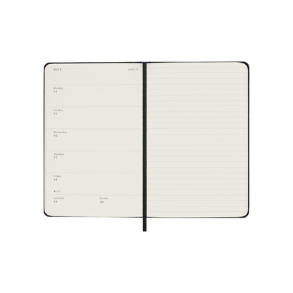 2025 Pocket Planner | WEEKLY Notebook Hardcover - BLACK