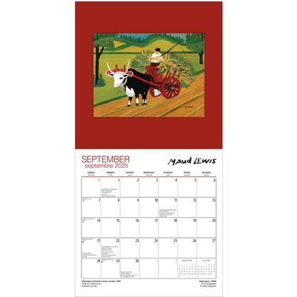 2025 Medium Wall Calendar | 8.5" X 8.5" - MAUD LEWIS