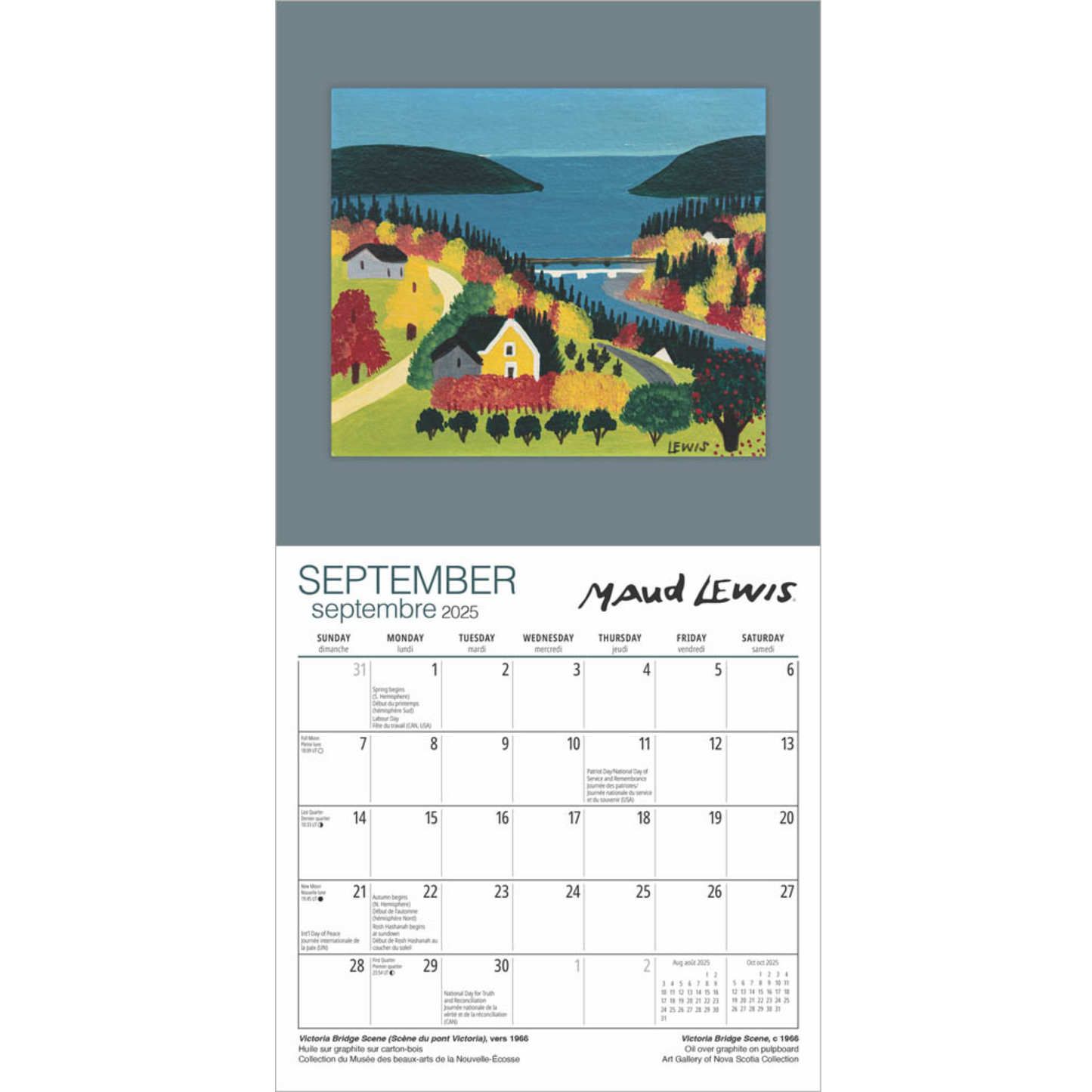 2025 Small Wall Calendar | 7" X 7" - MAUD LEWIS