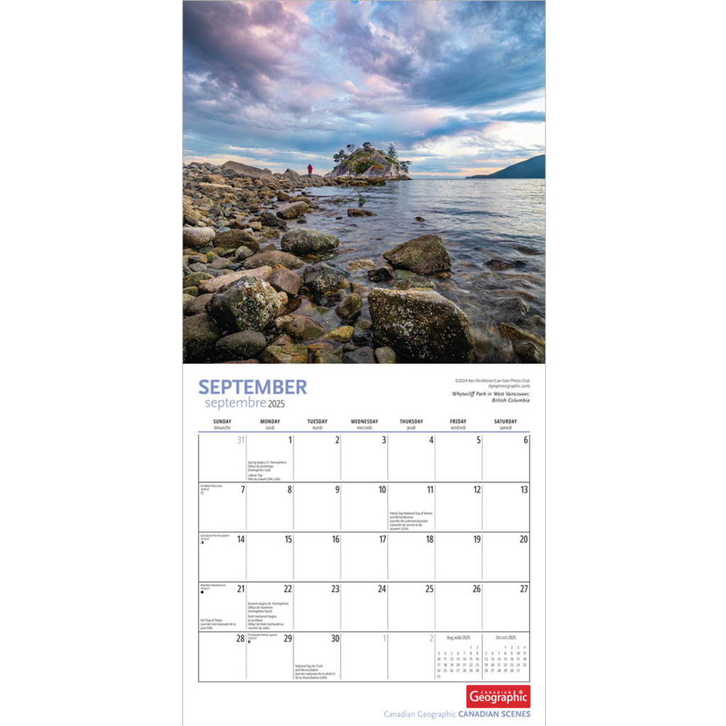 2025 Medium Wall Calendar | 8.5" X 8.5" - CANADIAN SCENES