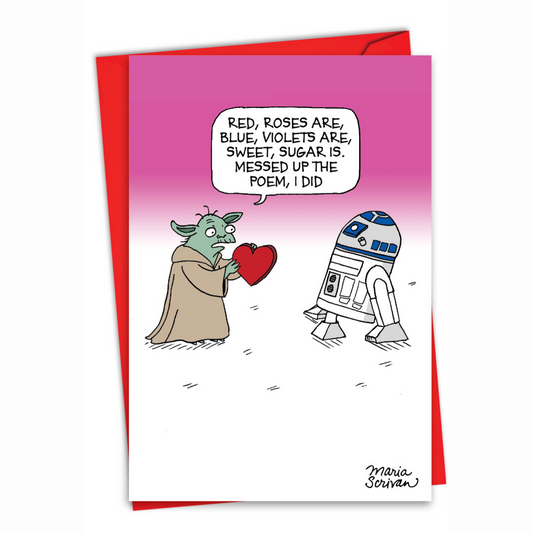 Valentine's Card | YODA & R2D2 #C3591VDG