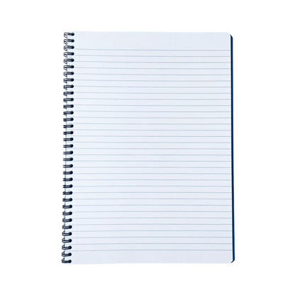 Lined Notebook | A4 Europa Coiled Notebook - RED #4868Z