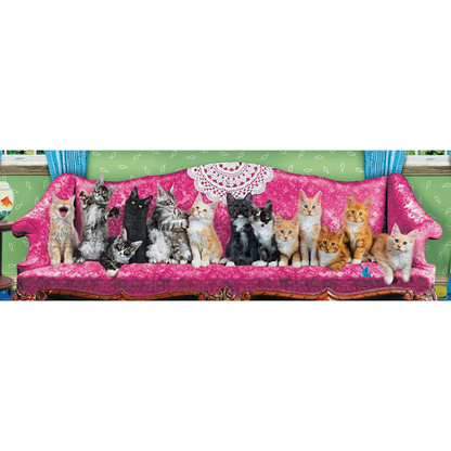 Puzzle 1000 PC | Panoramic - KITTY CAT COUCH #6010-5629