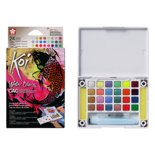 Koi CAC Watercolour | Set of 24 - FLUORESCENTS #20XNCW24MH