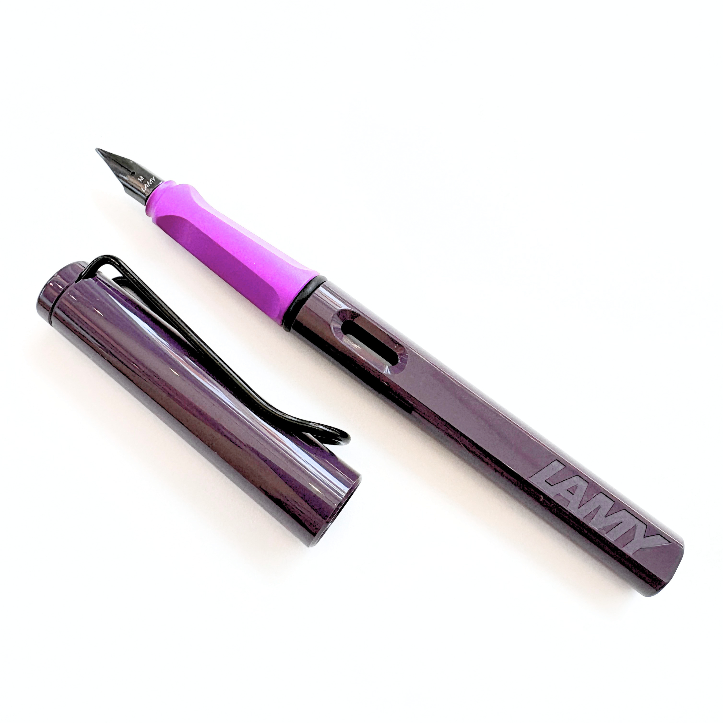 LAMY Fountain Pen | SAFARI KEWI VIOLET BLACKBERRY SHINY | Medium Nib #L0D8M