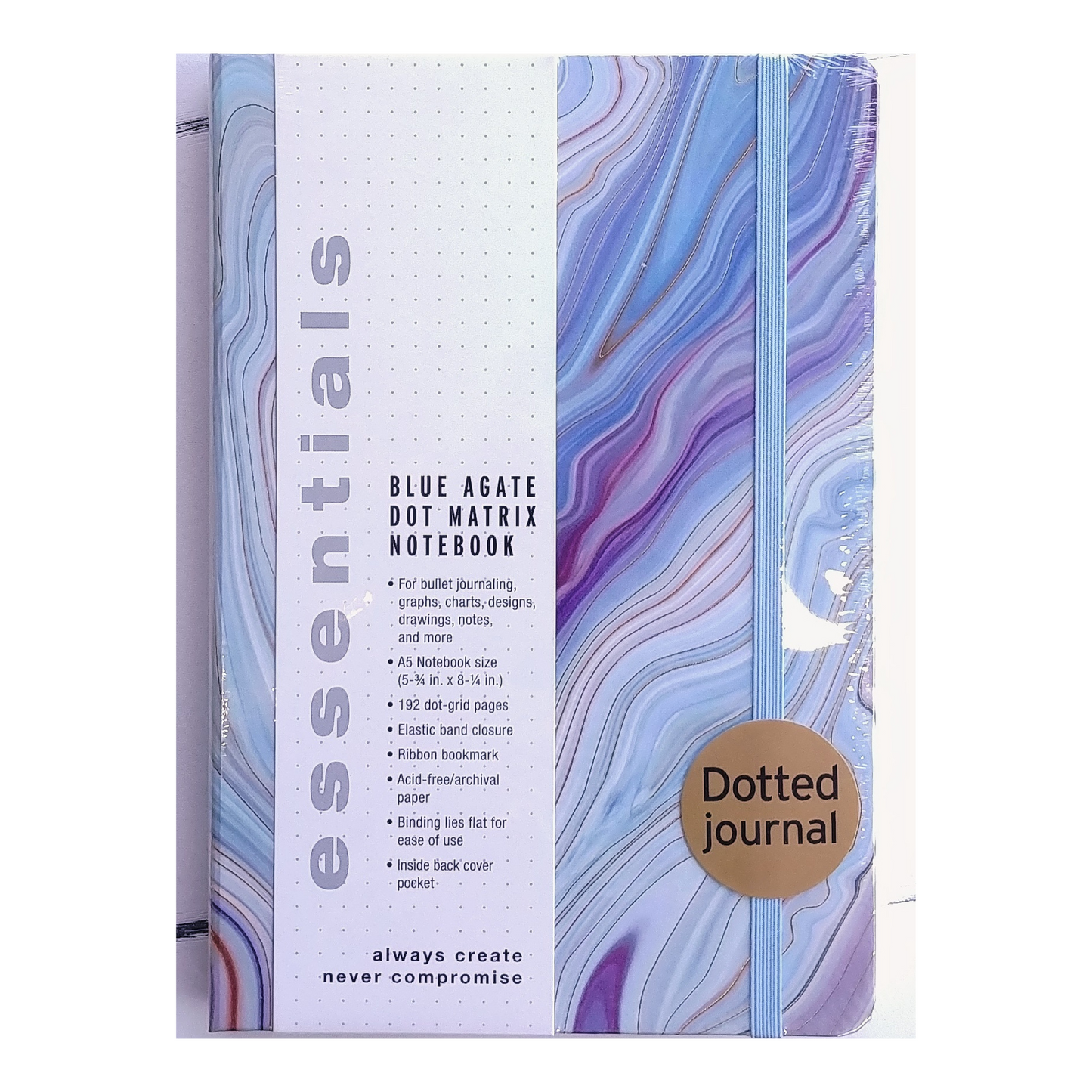 Blue Agate Dot Grid Journal  #327772-2