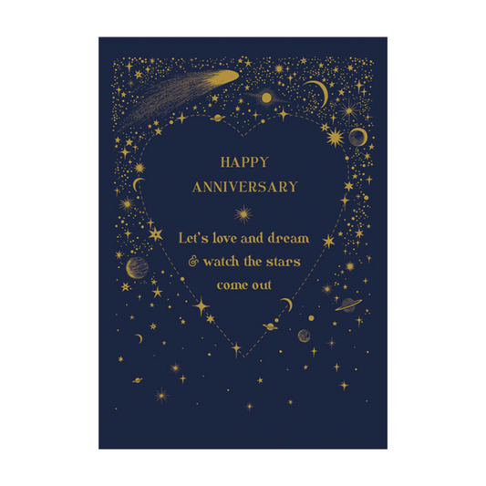 Our Anniversary Card | HEART IN STARS