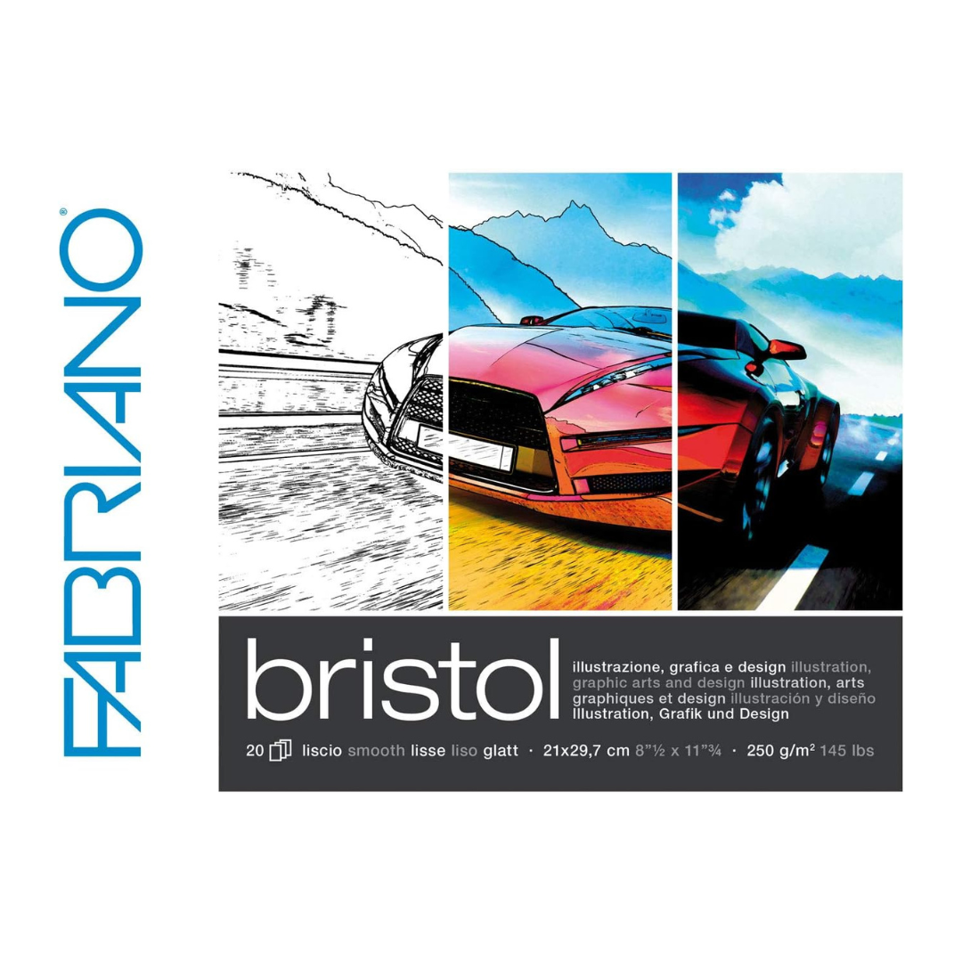 Bristol Drawing Pad -  20 pages, 250 gsm, 21x29.7 cm