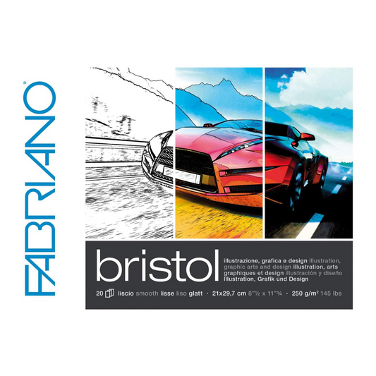 Bristol Drawing Pad -  20 pages, 250 gsm, 21x29.7 cm #
