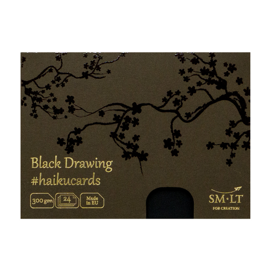 Drawing Card Pack | Haiku Cards - BLACK DRAWING