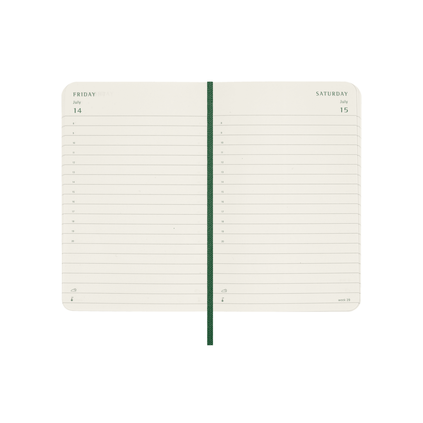 2025 Pocket Planner | DAILY Softcover - GREEN