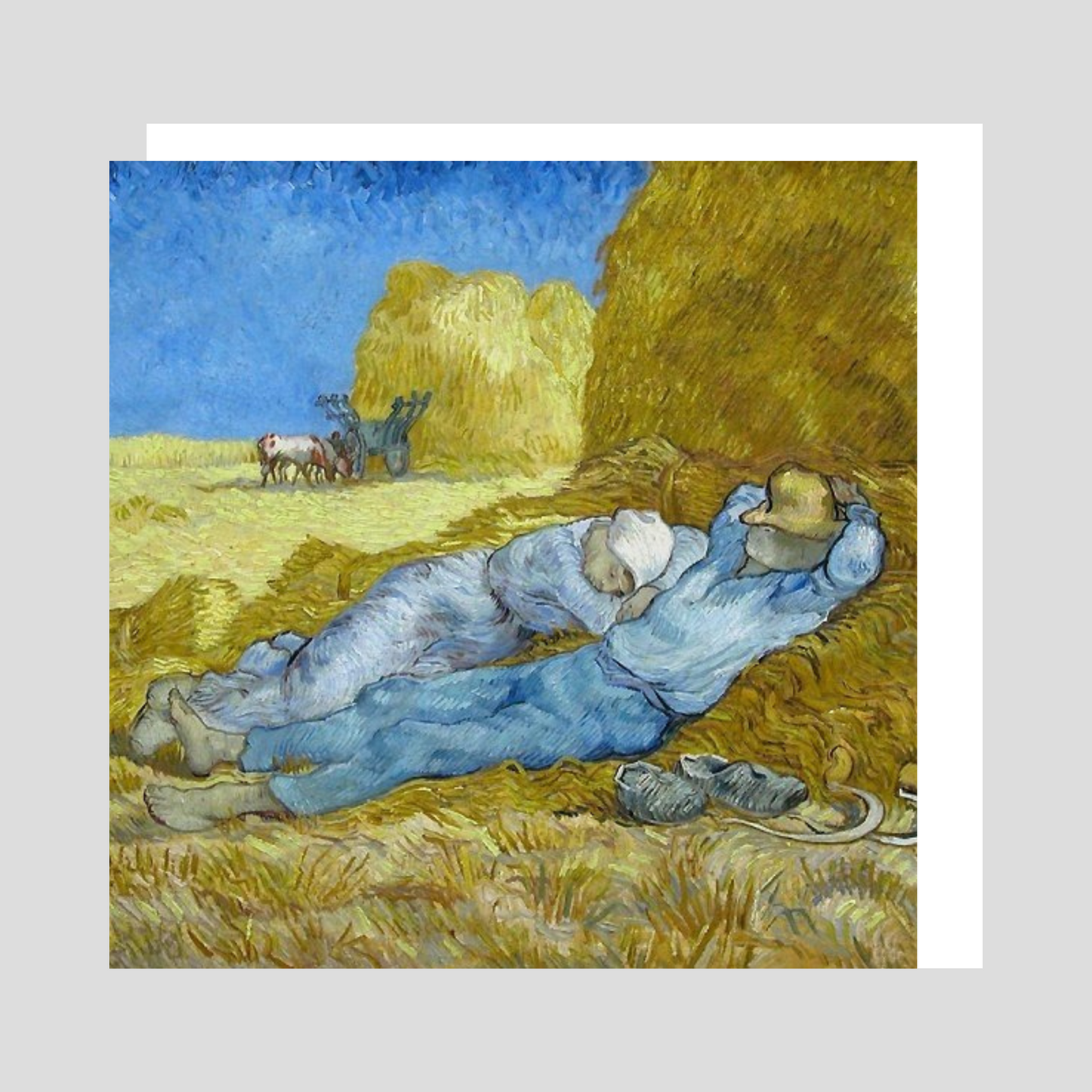 Blank Card | Vincent Van Gogh: Sieste #252322KZH