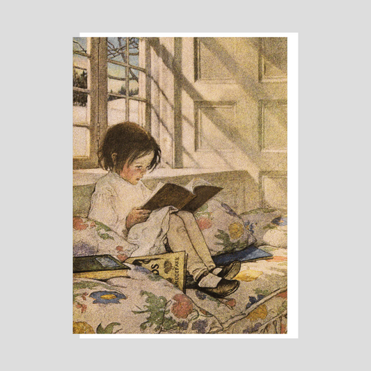 Blank Card | Jessie Willcox Smith: A Girl Reading #162645KZB