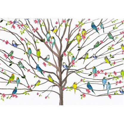 Boxed Note Cards | TREE OF BUDGIES #343154-2