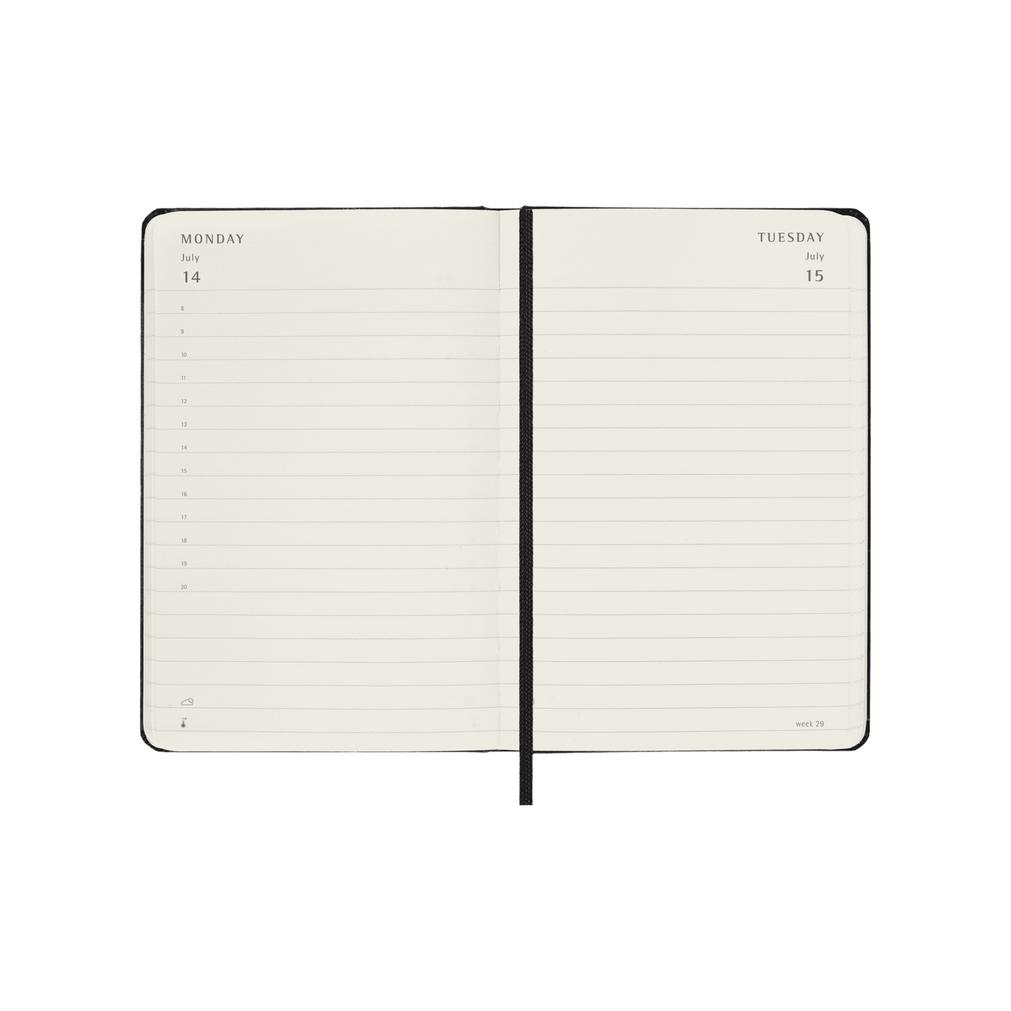 2025 Pocket Planner | DAILY Hardcover - BLACK