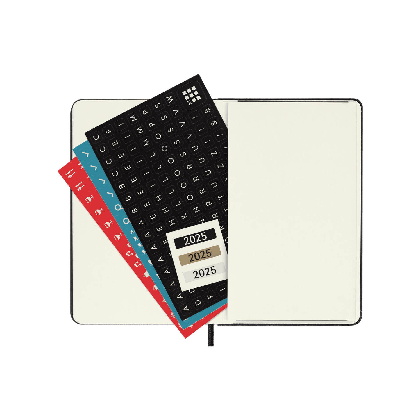 2025 Pocket Planner | WEEKLY Horizontal Hardcover - BLACK