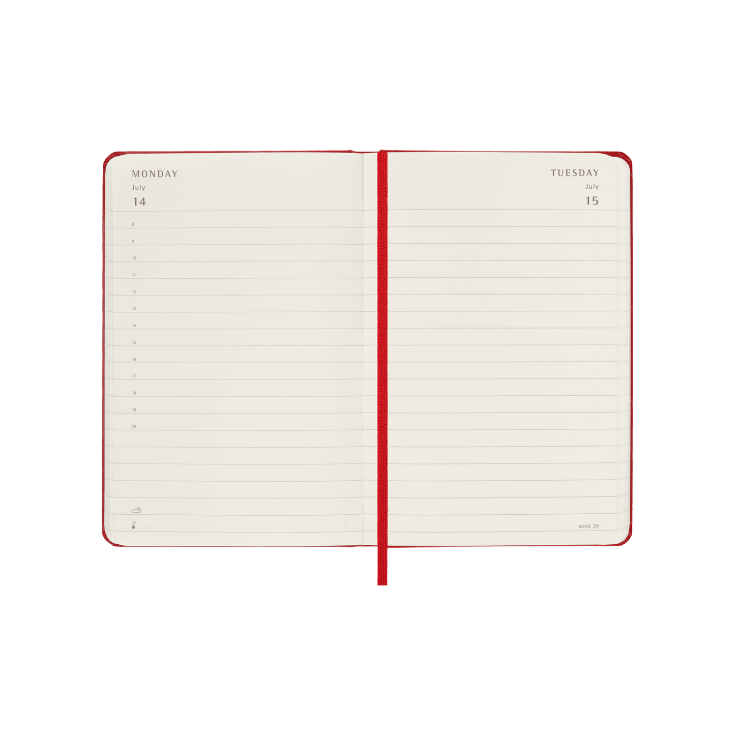 2025 Pocket Planner | DAILY Hardcover - RED