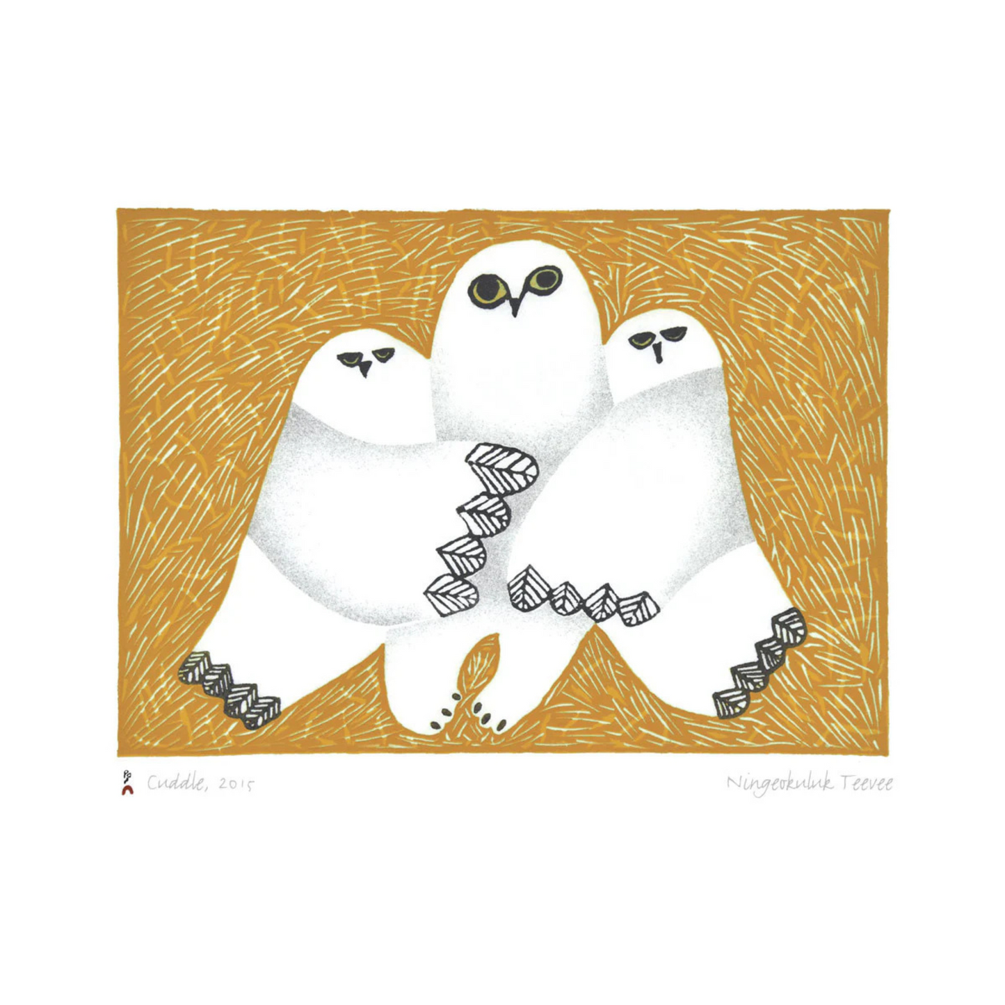 Boxed Note Cards | Pack of 12 - Cape Dorset Inuit Owl Designs #BOX104