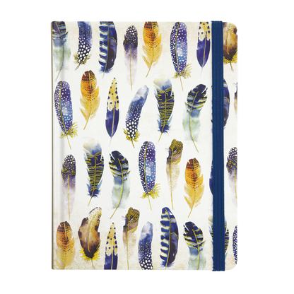 Lined Journal | Medium - FEATHERS WATERCOLOUR #324498-2