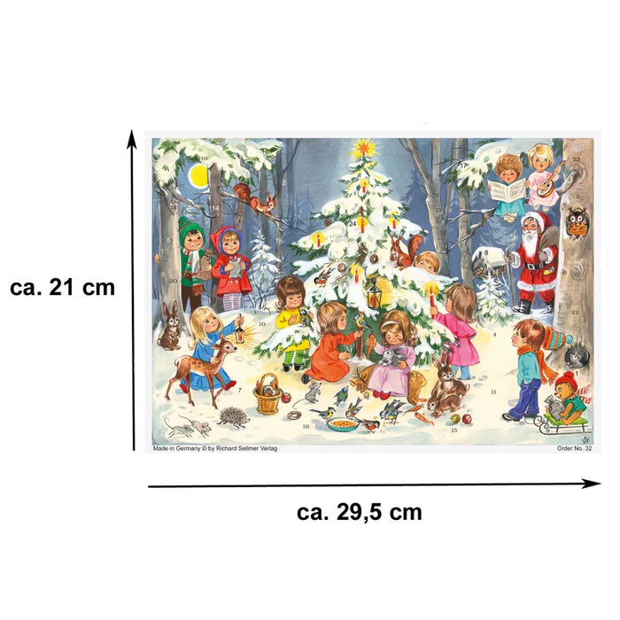 Advent Calendar | Small (A4) - Fun at the Christmas Tree #32