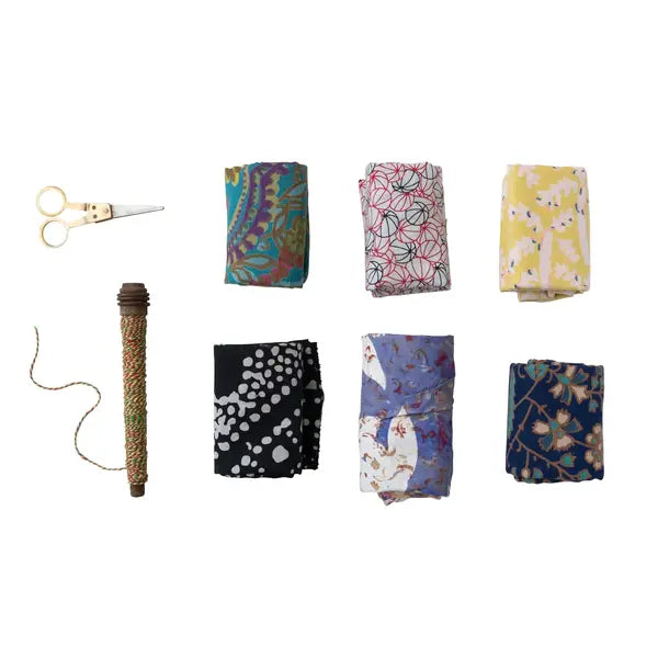 Gift Wrap Kit | Vintage Cotton Sari