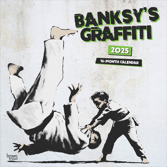 2025 Large Wall Calendar | 12" X 12" - BANKSY'S GRAFFITI