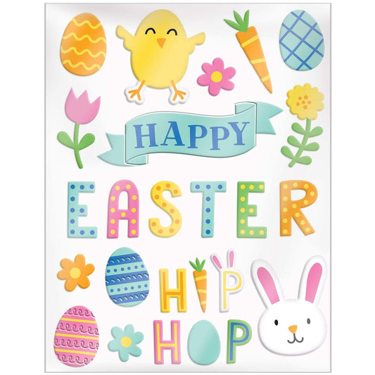 Decoration | Gel Cling Pack – HAPPY EASTER #220488-1