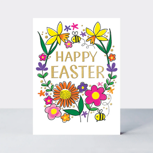 Boxed Easter Cards - Happy Easter/Flowers (Pack of 10) #EFNOPK3