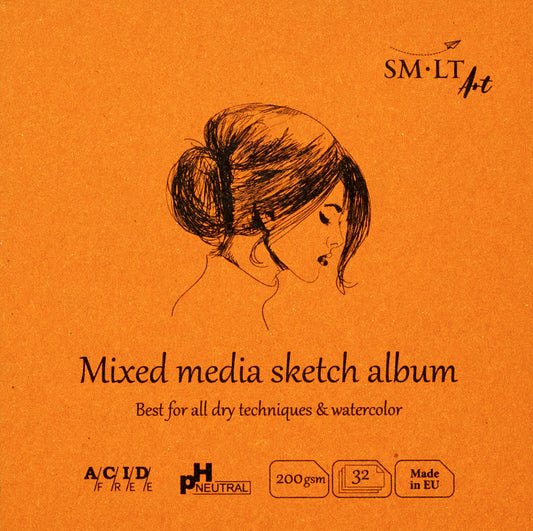 Mini Square Pad | Mixed Media Sketch Album