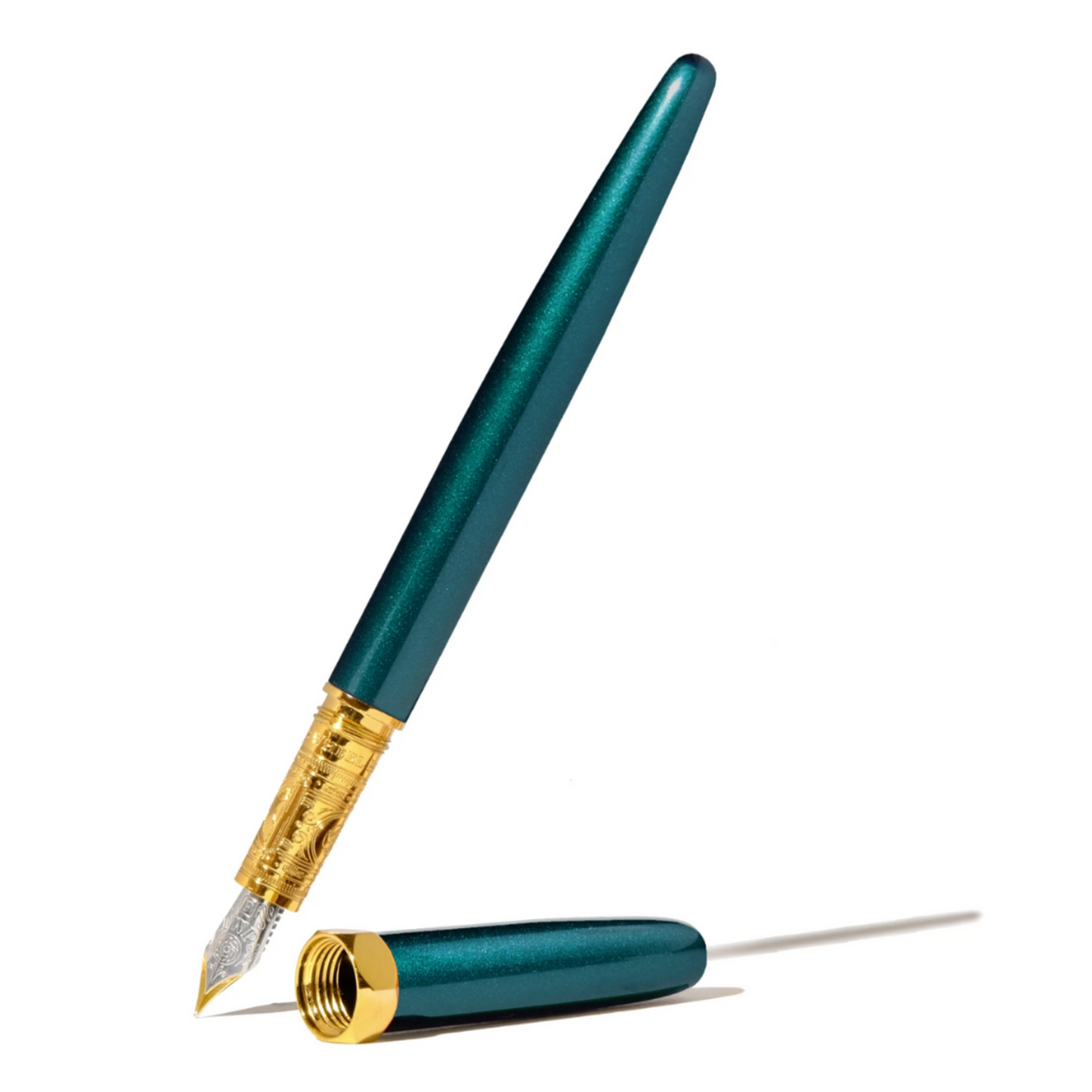 The Bijou | Fountain Pen (Medium) - PRINTMAKER'S TEAL #BFP-M-ED2302