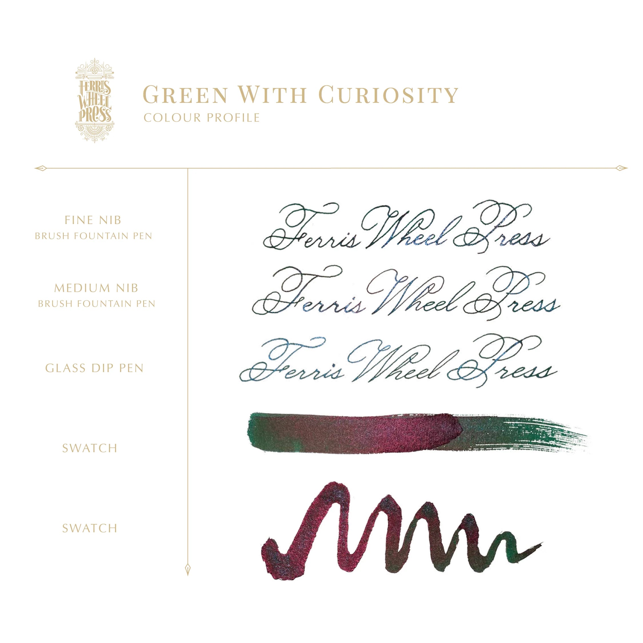 Down the Rabbit Hole | 20 mL - GREEN WITH CUROSITY #INK-20-GC