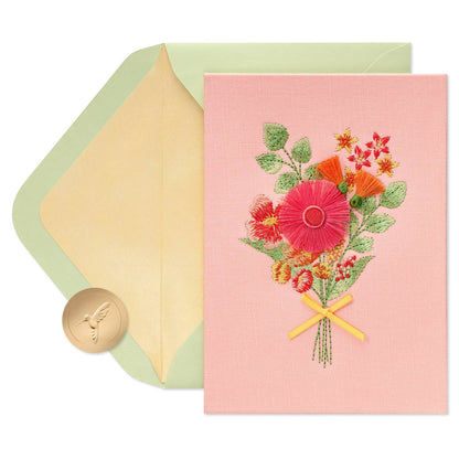 Mother's Day Card | EMBROIDERED BOQUET #7067342