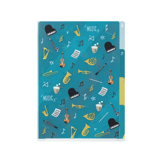 Accessory | A5 3 Pocket File Folder - MUSIC #35475-006