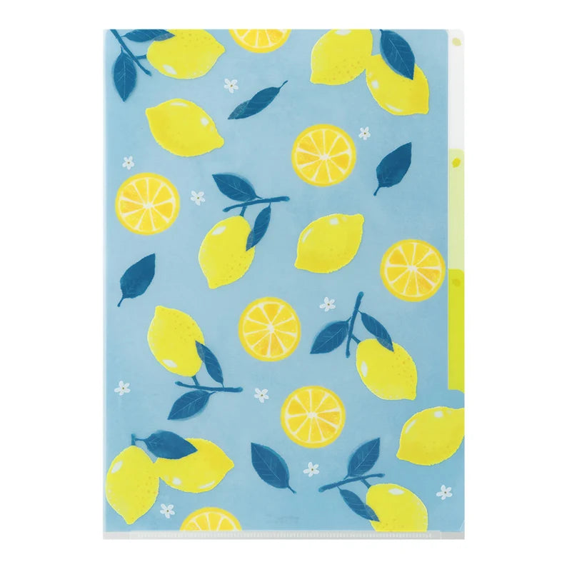 Accessory | A4 3 Pocket File Folder - LEMONS #35572-006