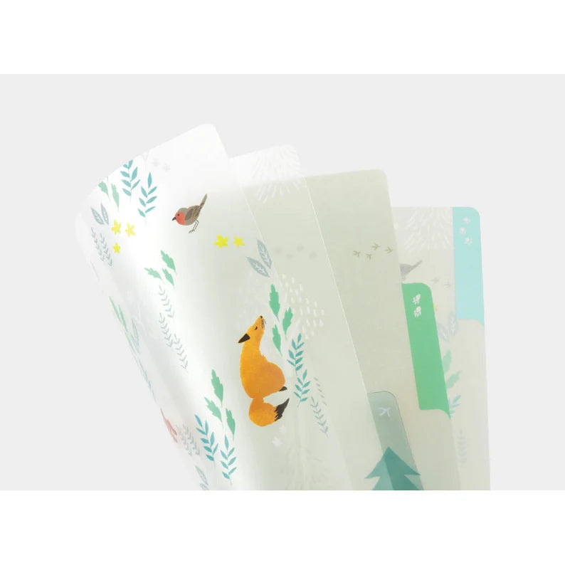 Accessory | A5 3 Pocket File Folder - WOODLAND ANIMALS #35477-006