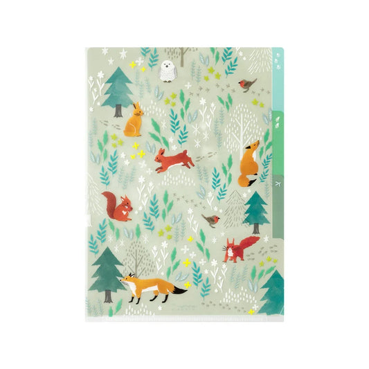 Accessory | A5 3 Pocket File Folder - WOODLAND ANIMALS #35477-006