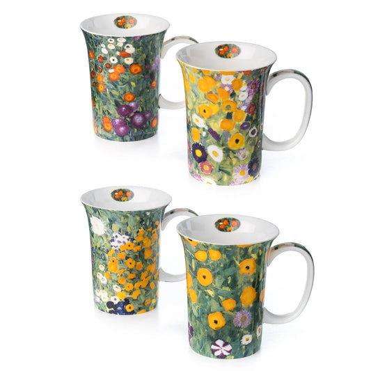 Mug Gift Set | Set of 4 - Gustav Klimt: FLOWER GARDEN #MC0315