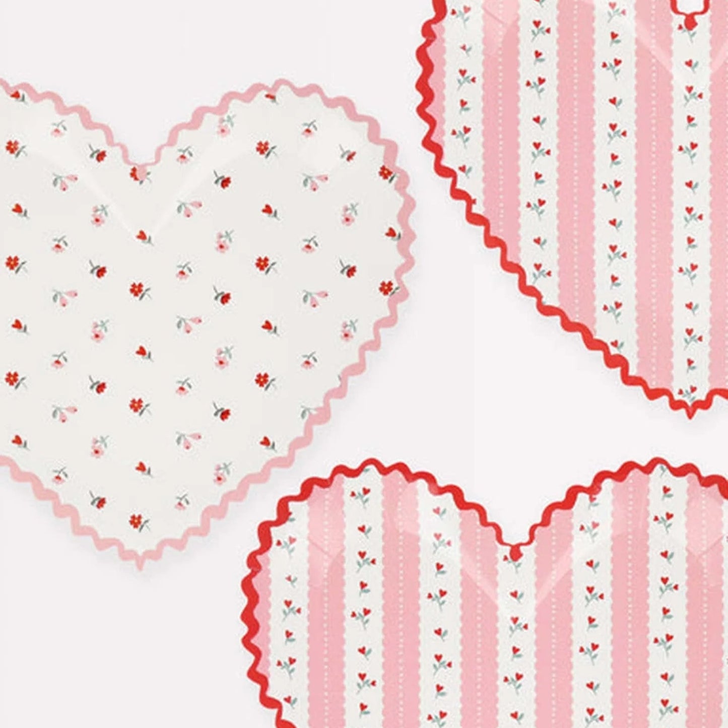 Paper Plates | Patterned Heart - ASSORTMENT #282705-7