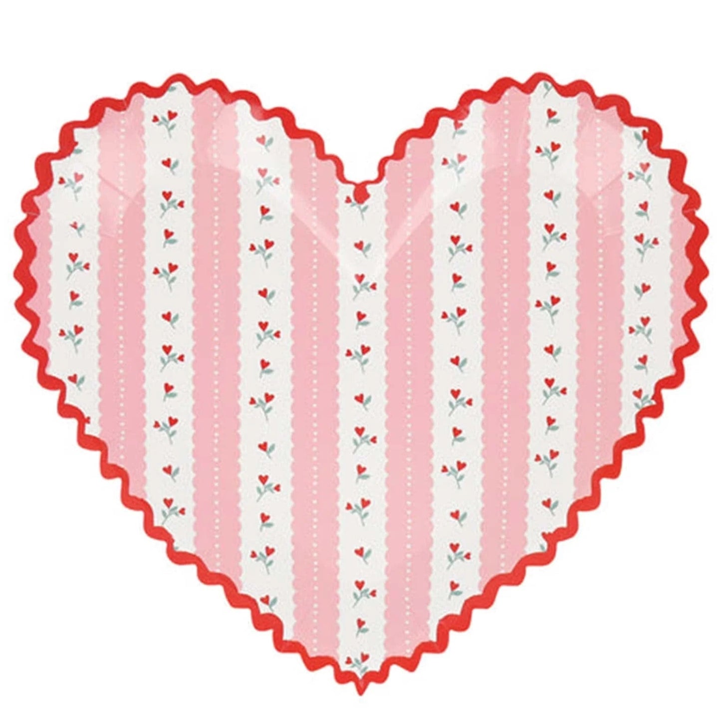 Paper Plates | Patterned Heart - ASSORTMENT #282705-7